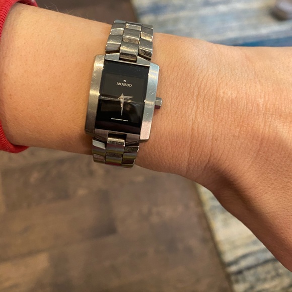 Movado Accessories - Movado stainless steel women’s square face watch